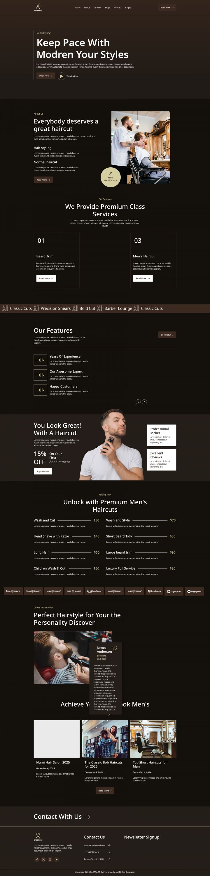 WordPress шаблон ThemeForest Baberage