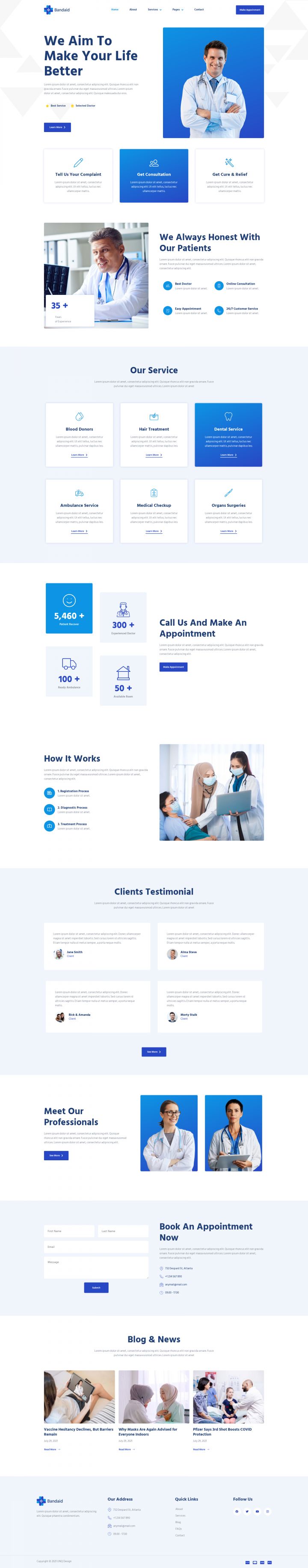WordPress шаблон ThemeForest Bandaid