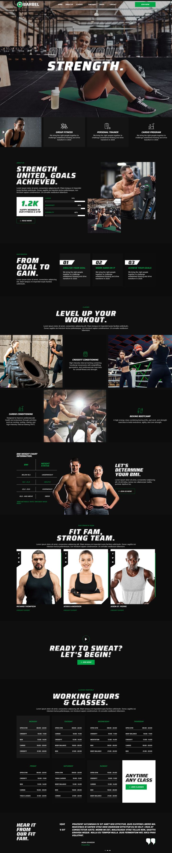 Шаблон ThemeForest Barbel WordPress шаблон ThemeForest Barbel