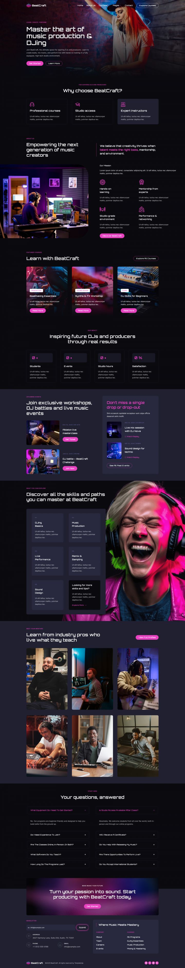 WordPress шаблон ThemeForest Beatcraft