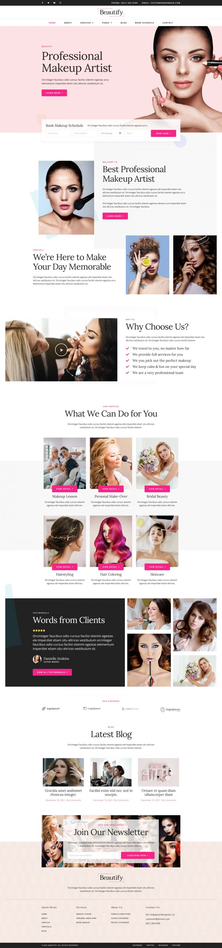 WordPress шаблон ThemeForest Beautify