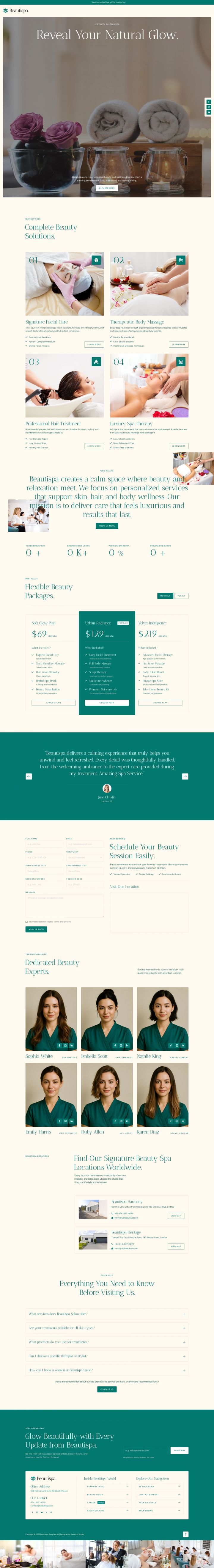 WordPress шаблон ThemeForest Beautispa