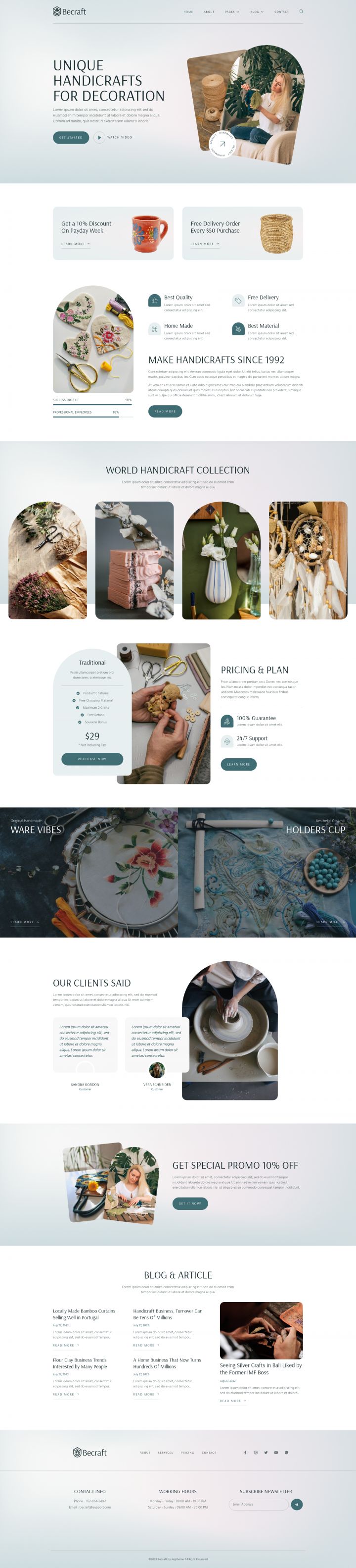 WordPress шаблон ThemeForest Becraft