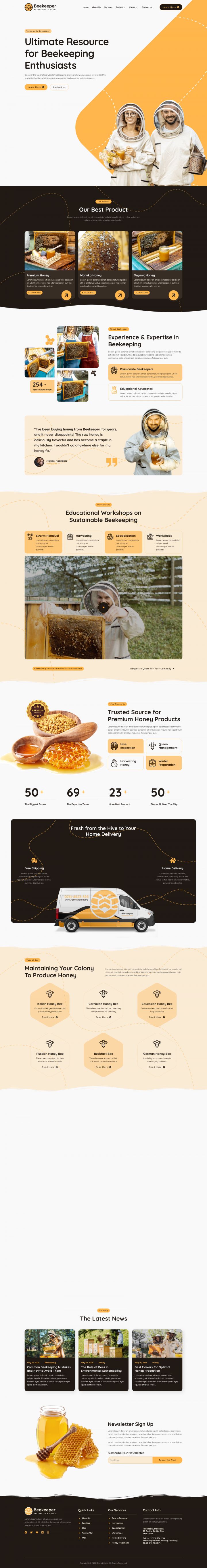WordPress шаблон ThemeForest Beekeeper