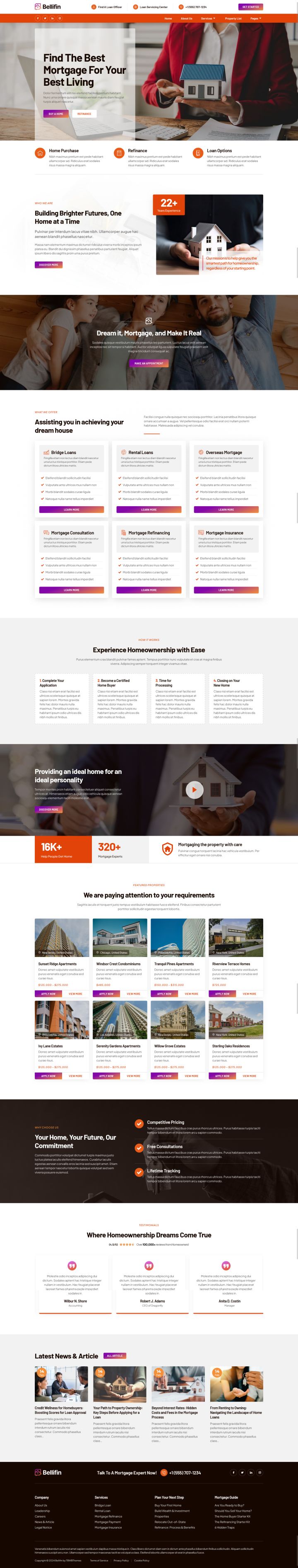 WordPress шаблон ThemeForest Bellifin