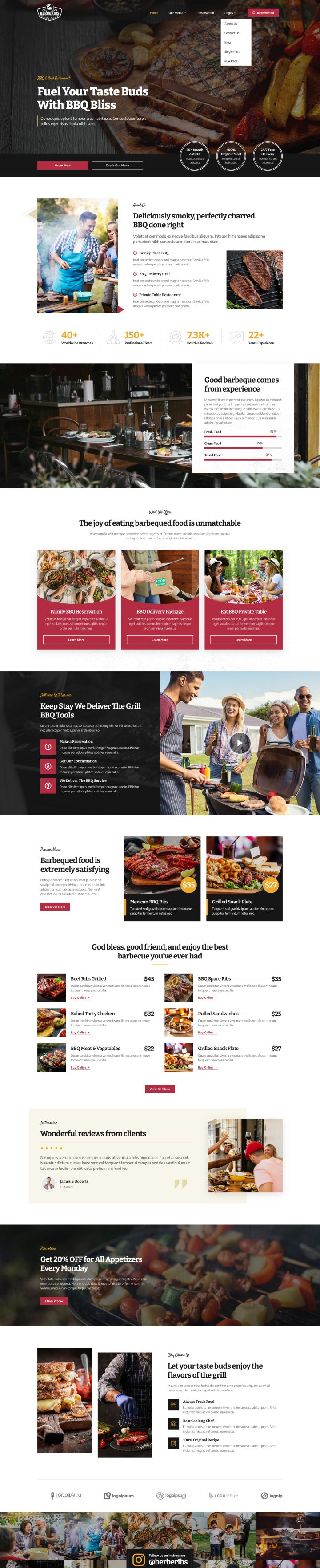 WordPress шаблон ThemeForest Berberibs