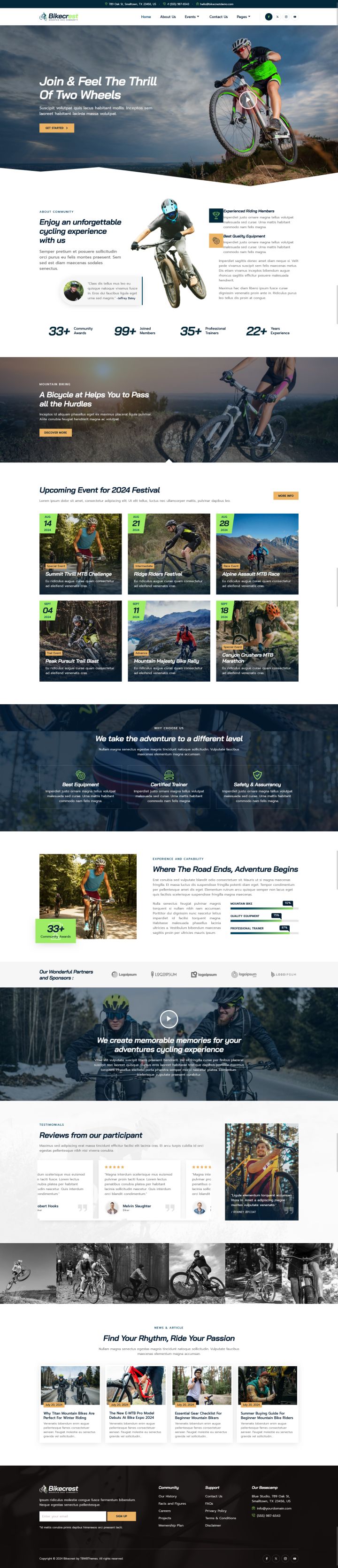 WordPress шаблон ThemeForest Bikecrest