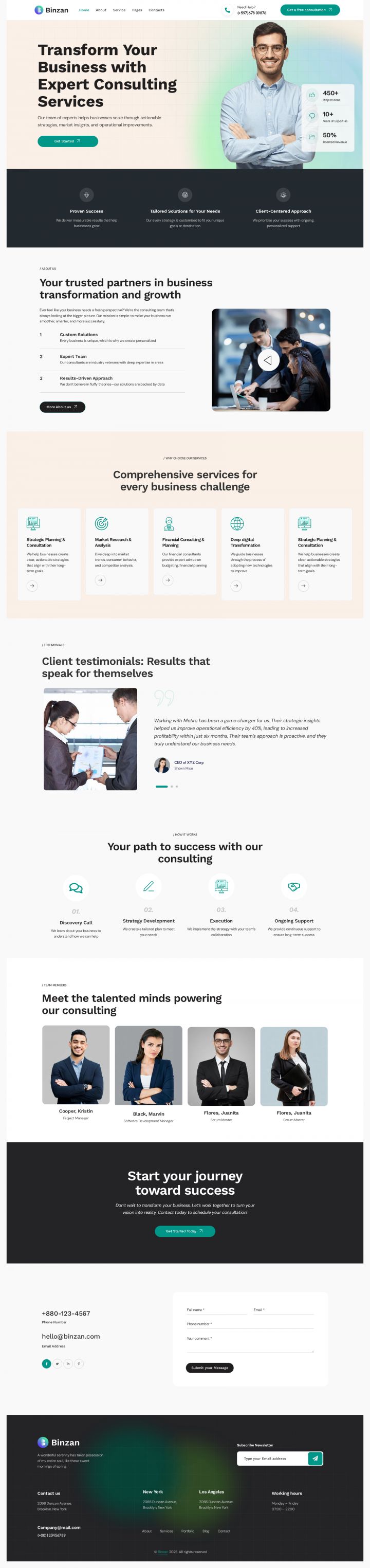 WordPress шаблон ThemeForest Binzan