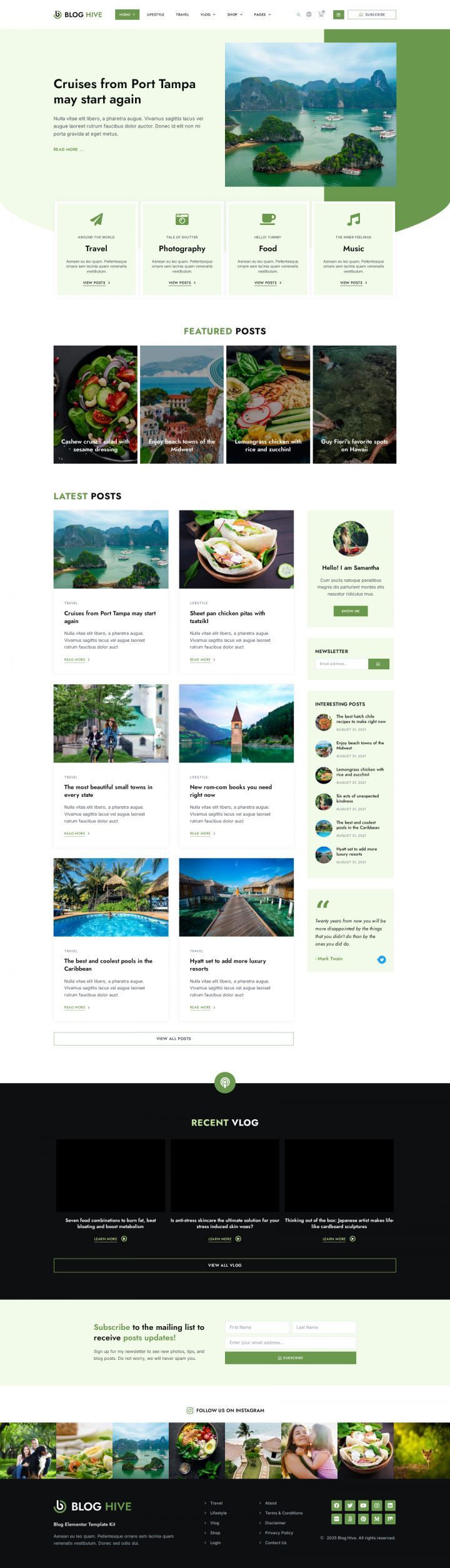 WordPress шаблон ThemeForest Blog Hive