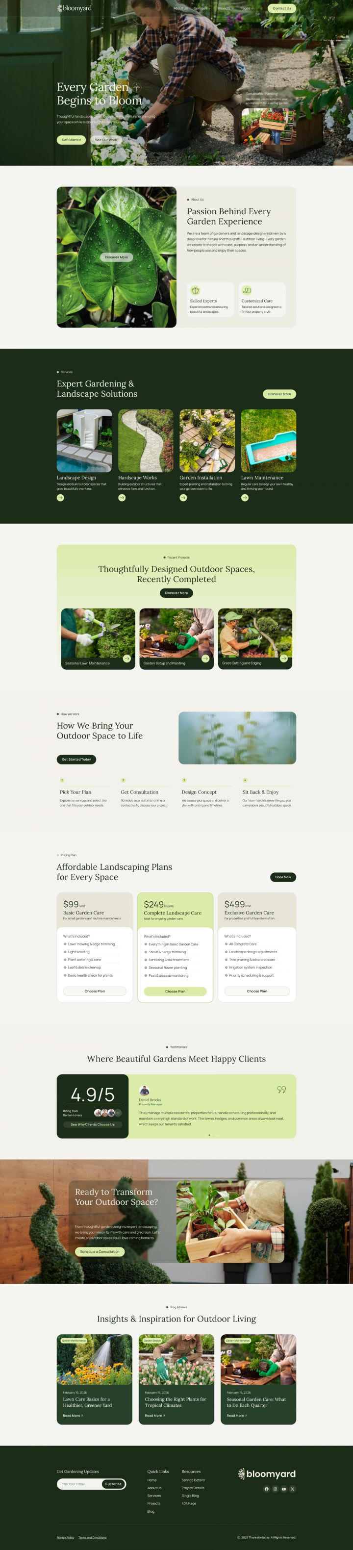 WordPress шаблон ThemeForest Bloomyard