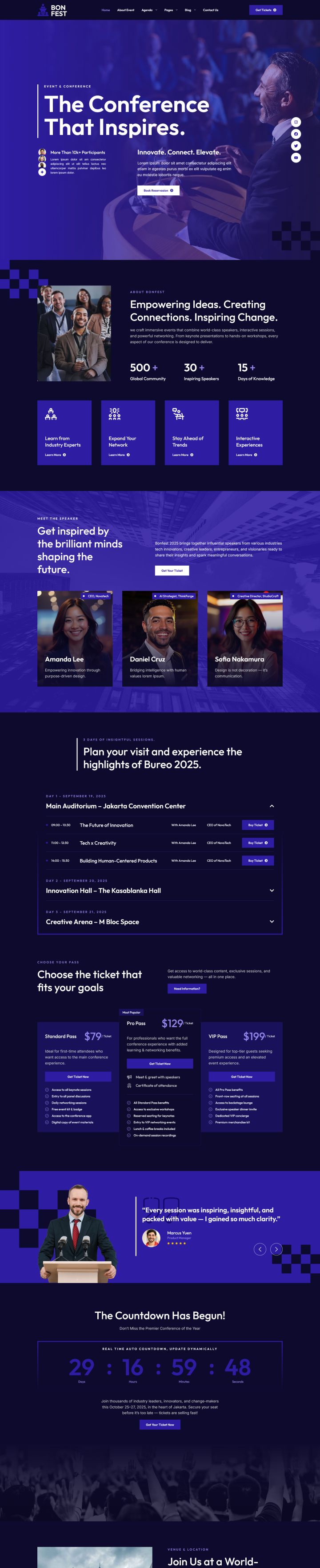 Шаблон ThemeForest Bonfest WordPress шаблон ThemeForest Bonfest