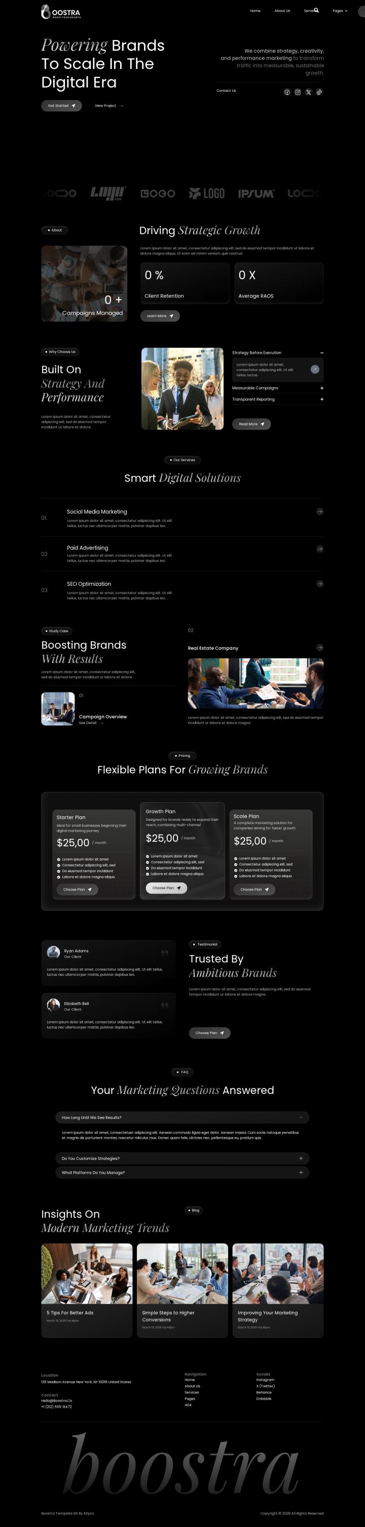 WordPress шаблон ThemeForest Boostra