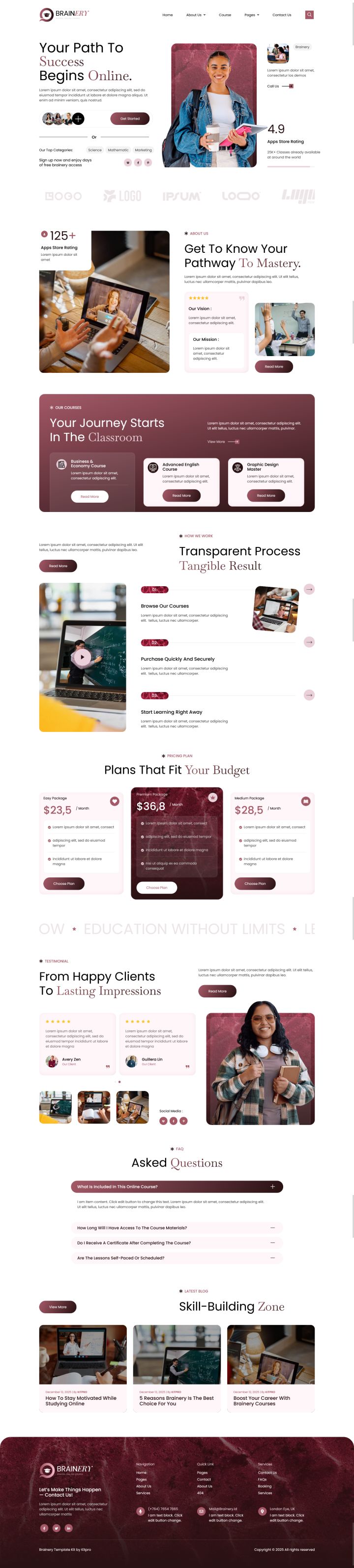 WordPress шаблон ThemeForest Brainery