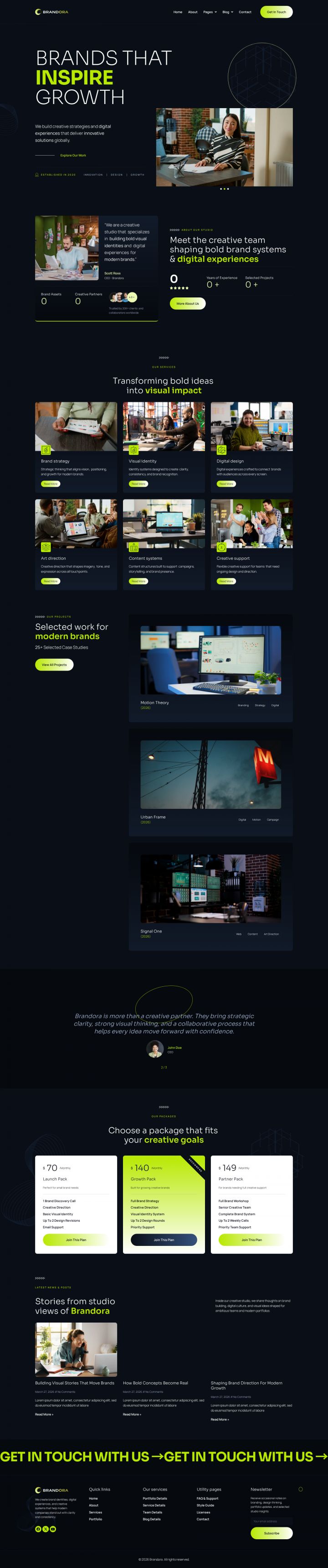 WordPress шаблон ThemeForest Brandora