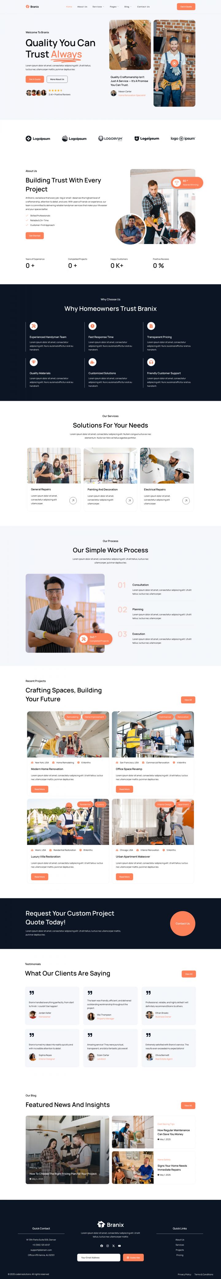 WordPress шаблон ThemeForest Branix