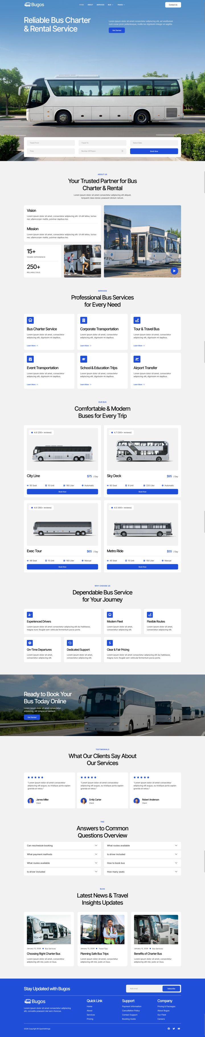 WordPress шаблон ThemeForest Bugos