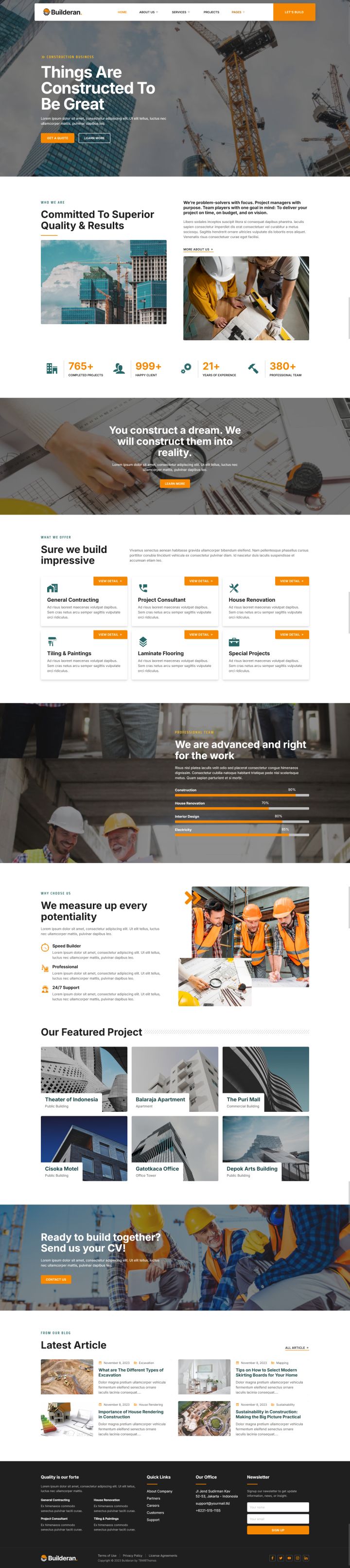 Шаблон ThemeForest Builderan WordPress шаблон ThemeForest Builderan