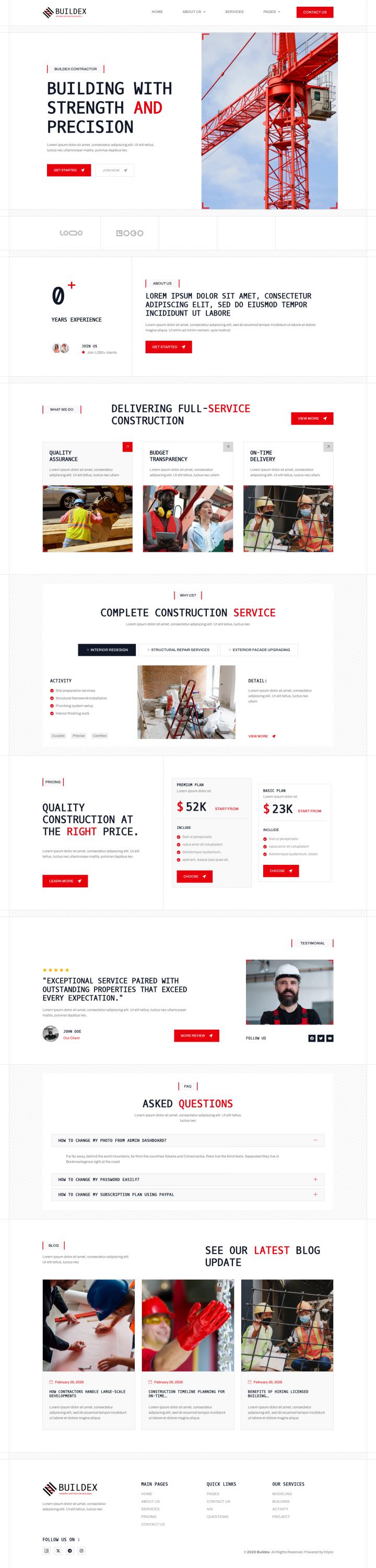 Шаблон ThemeForest Buildex WordPress шаблон ThemeForest Buildex
