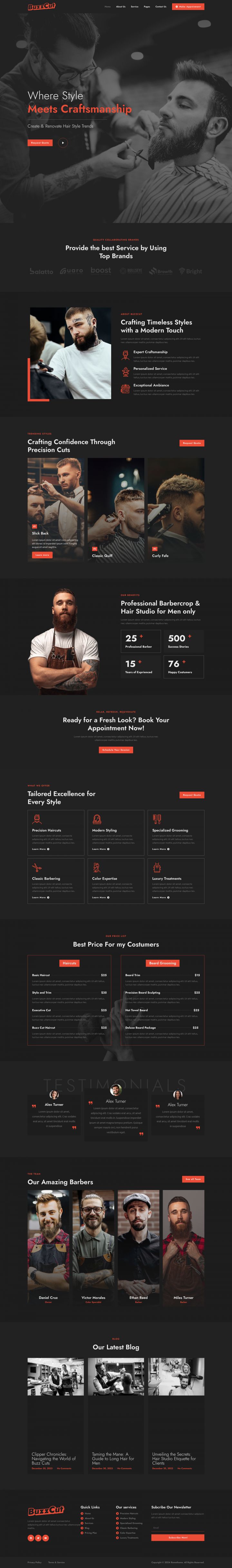 WordPress шаблон ThemeForest Buzzcut
