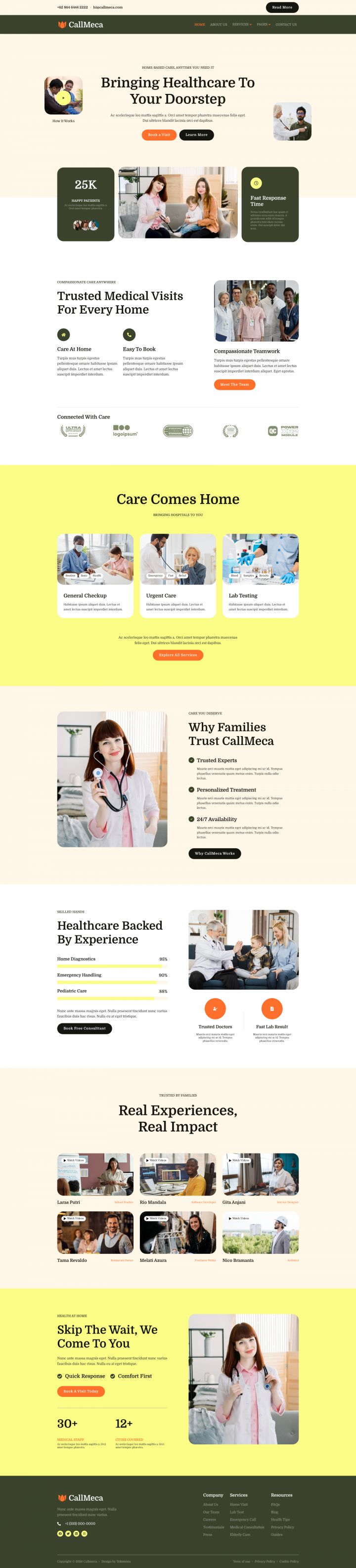 WordPress шаблон ThemeForest CallMeca