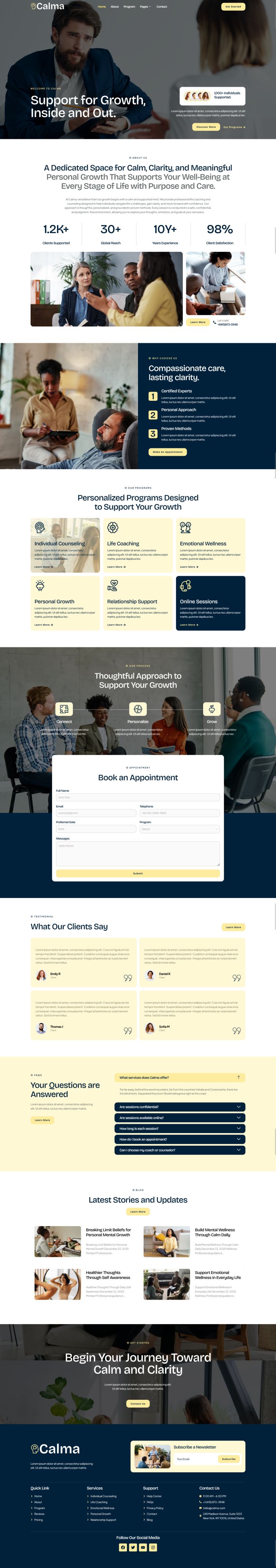 WordPress шаблон ThemeForest Calma