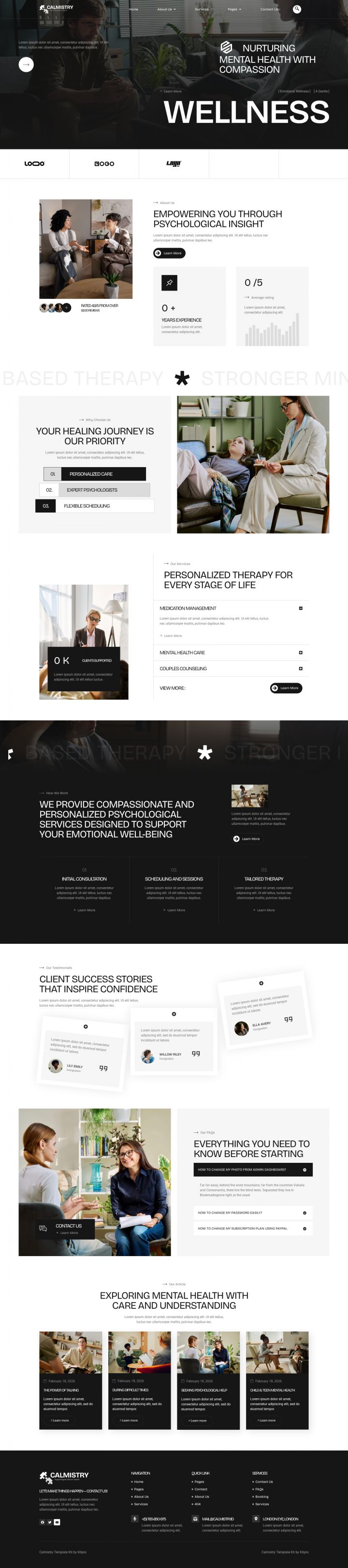 WordPress шаблон ThemeForest Calmistry