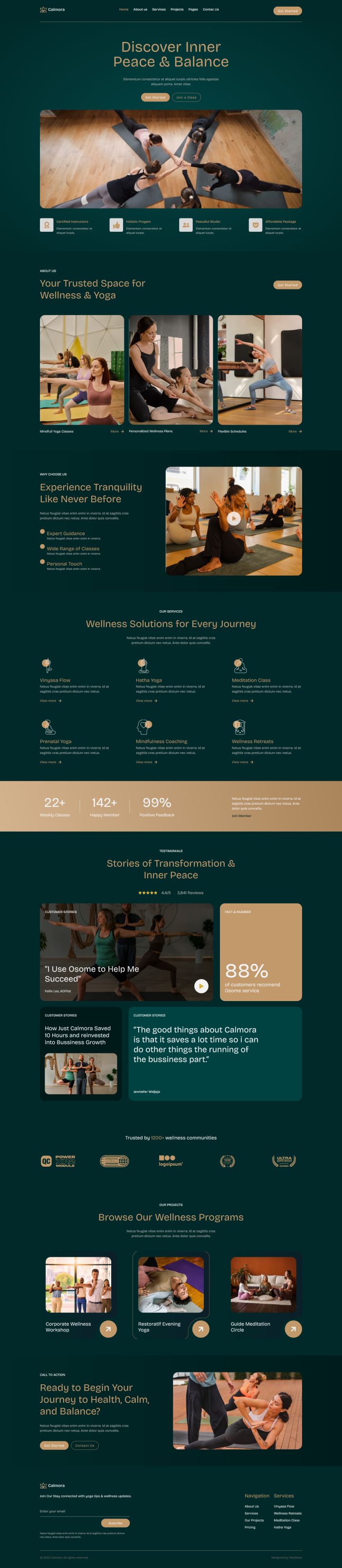WordPress шаблон ThemeForest Calmora