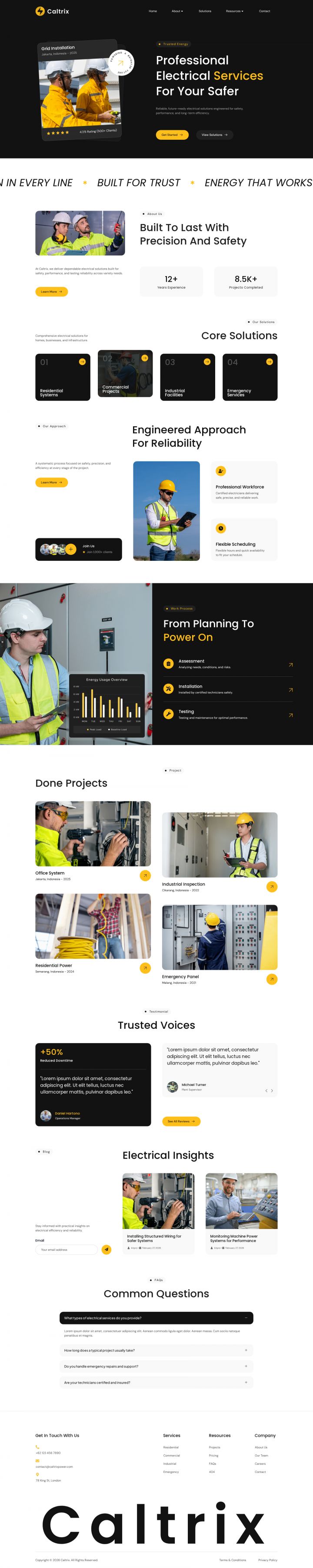 WordPress шаблон ThemeForest Caltrix