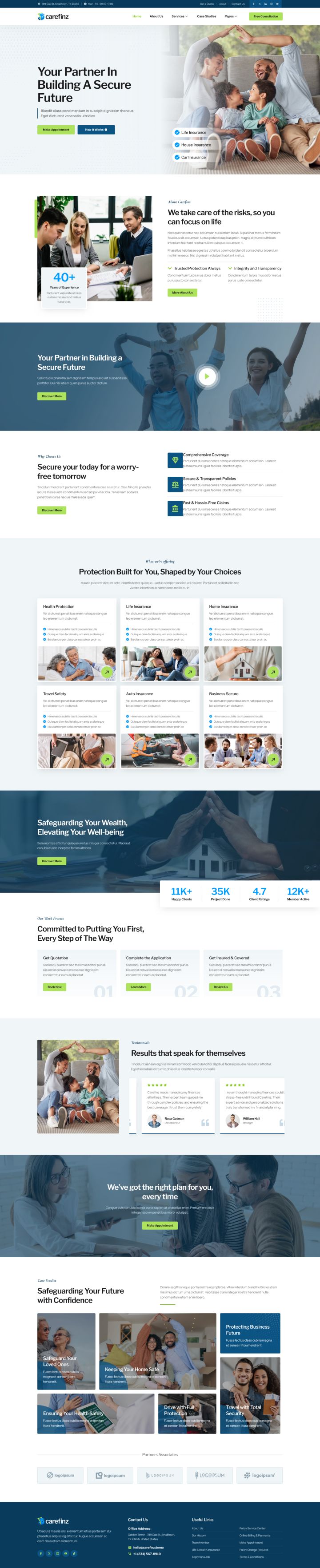 WordPress шаблон ThemeForest Carefinz