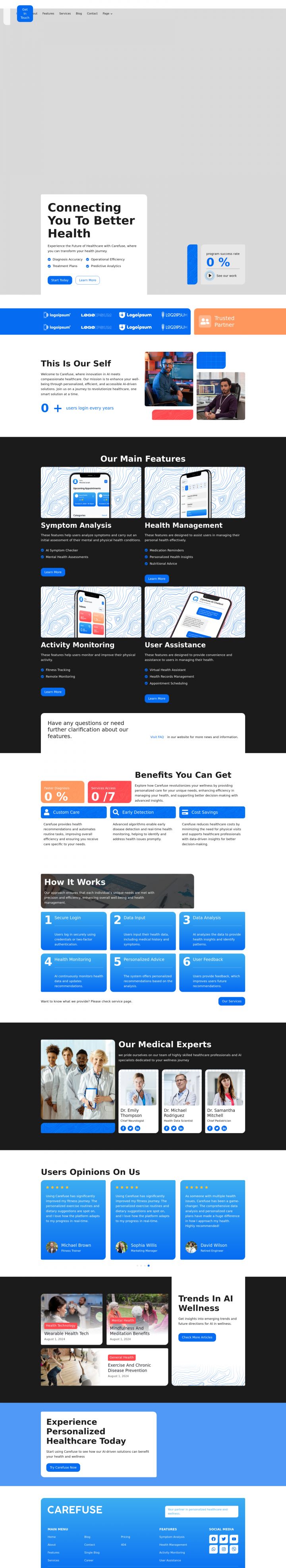 WordPress шаблон ThemeForest Carefuse