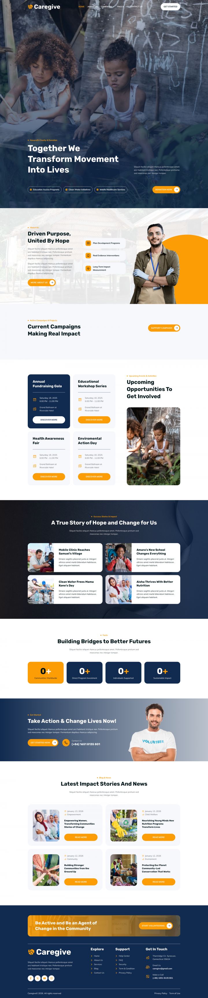 WordPress шаблон ThemeForest Caregive