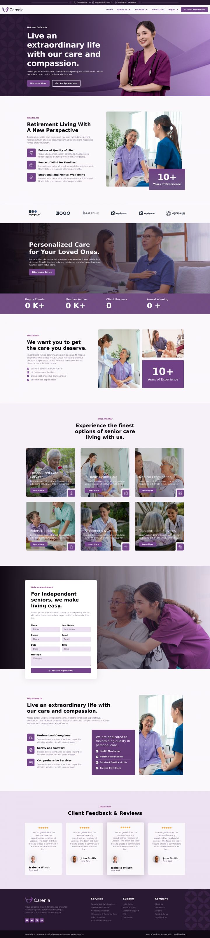 WordPress шаблон ThemeForest Carenia