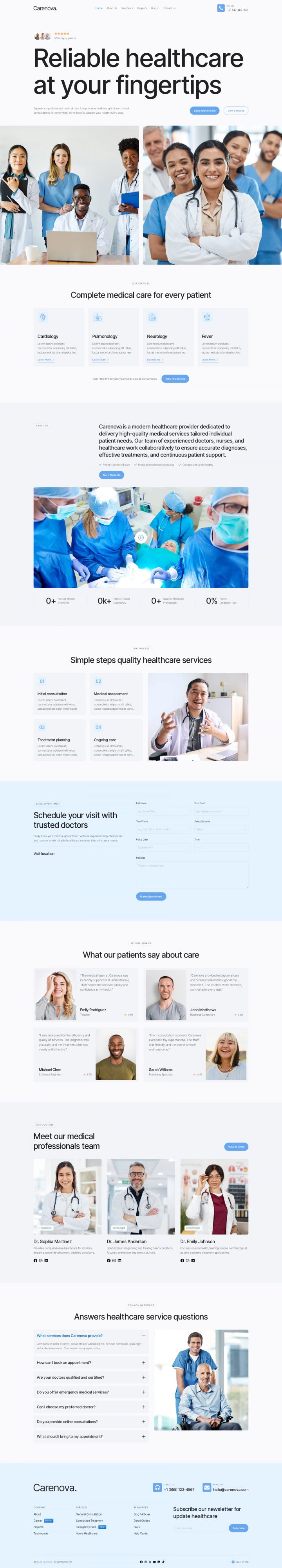 WordPress шаблон ThemeForest Carenova