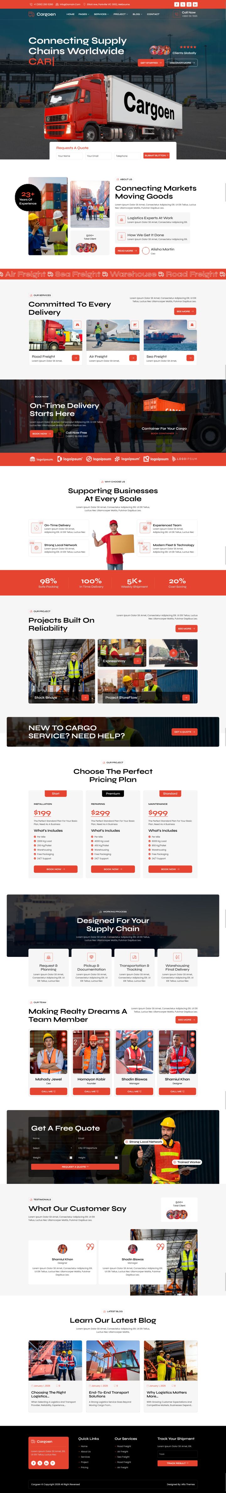 WordPress шаблон ThemeForest Cargoen