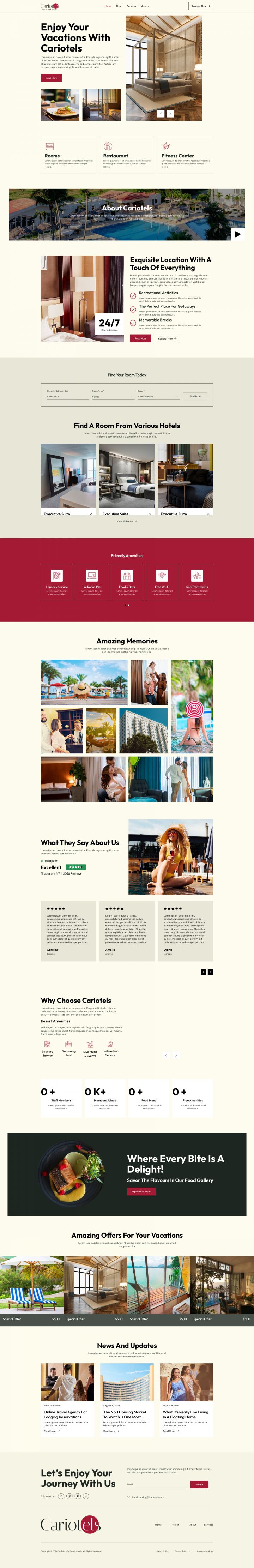 WordPress шаблон ThemeForest Cariotels