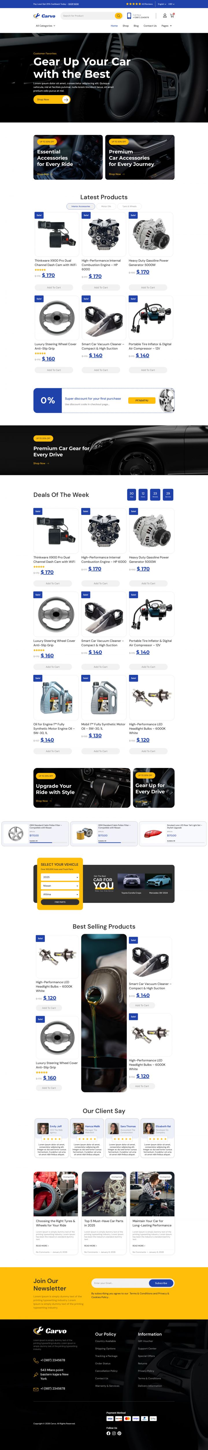 WordPress шаблон ThemeForest Carvo