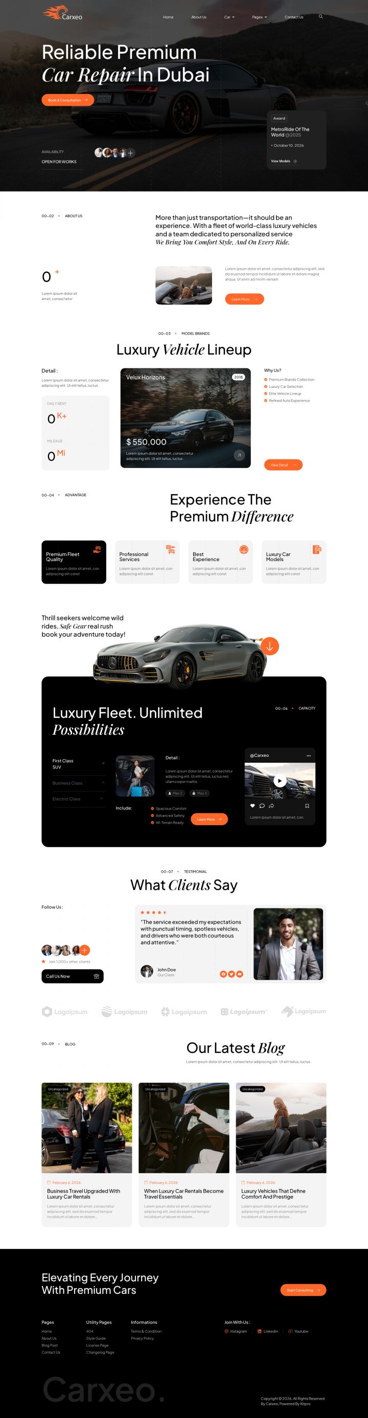 WordPress шаблон ThemeForest Carxeo