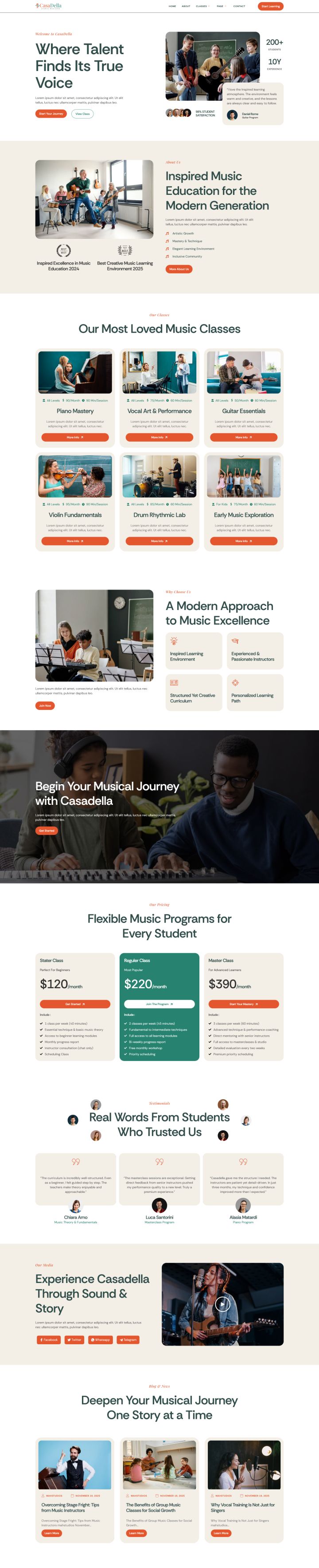 WordPress шаблон ThemeForest CasaDella