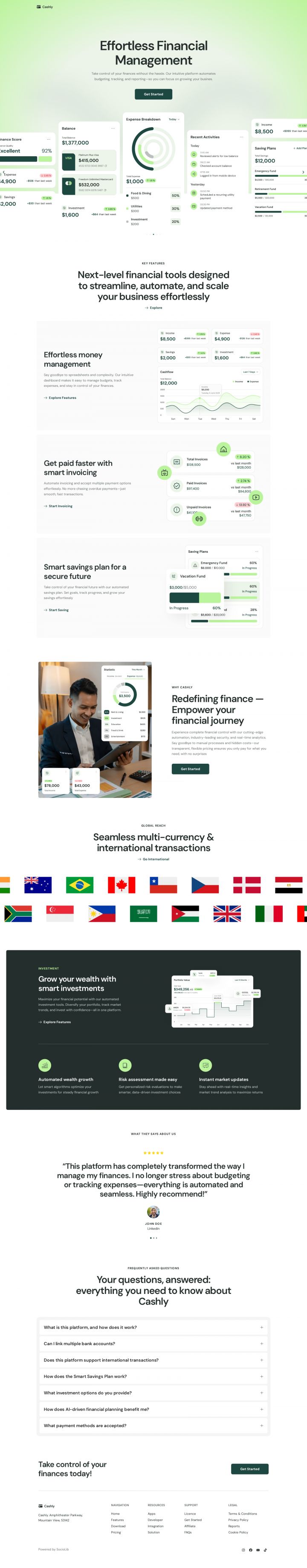 WordPress шаблон ThemeForest Cashly