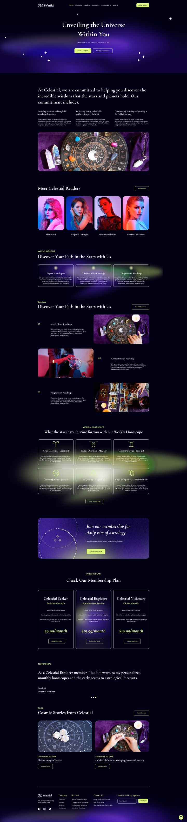 WordPress шаблон ThemeForest Celestial
