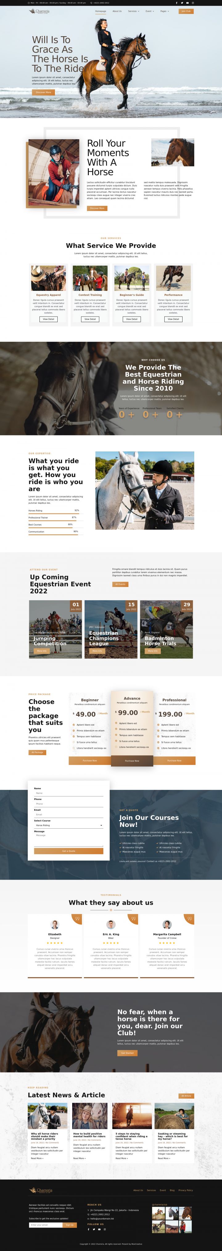 WordPress шаблон ThemeForest Charreria