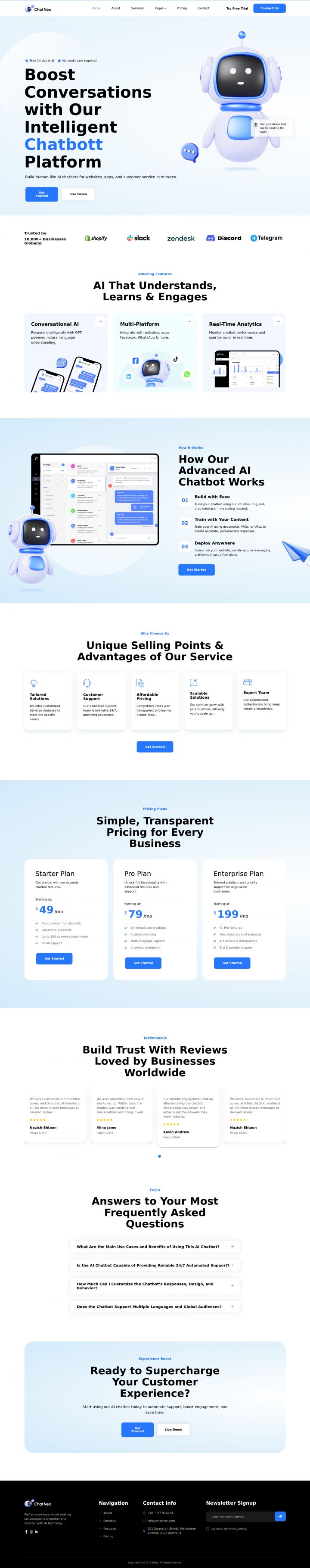 WordPress шаблон ThemeForest ChatNex