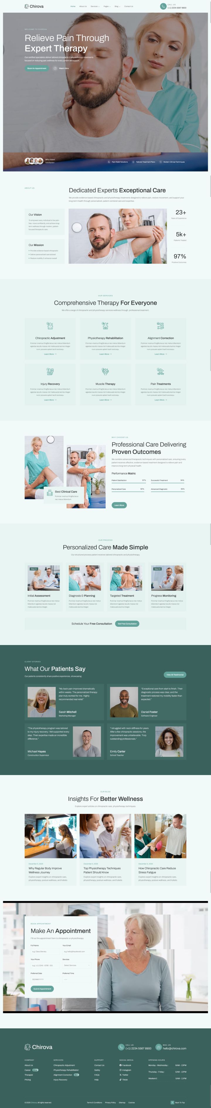 WordPress шаблон ThemeForest Chirova