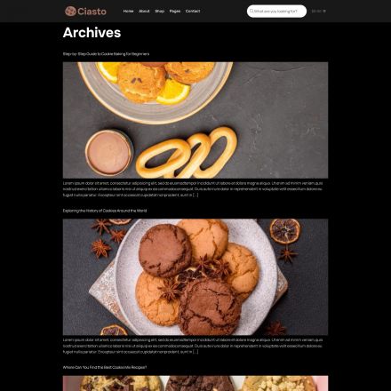 ThemeForest Ciasto