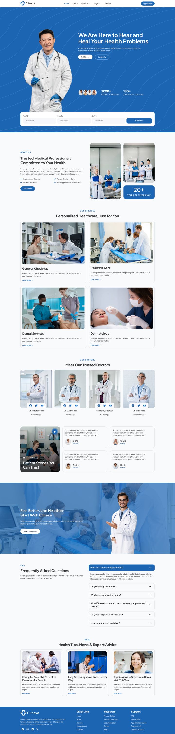 WordPress шаблон ThemeForest Clinexa