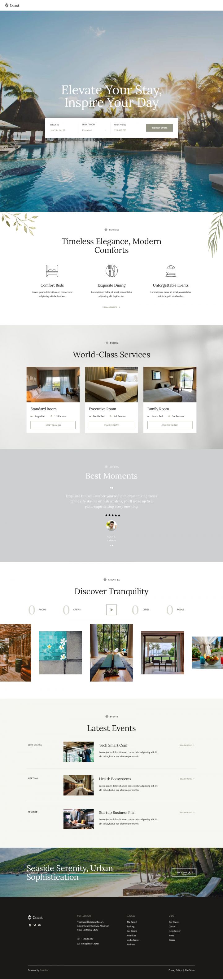 WordPress шаблон ThemeForest Coast