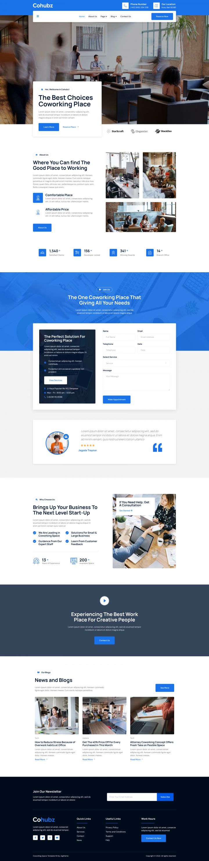 WordPress шаблон ThemeForest Cohubz