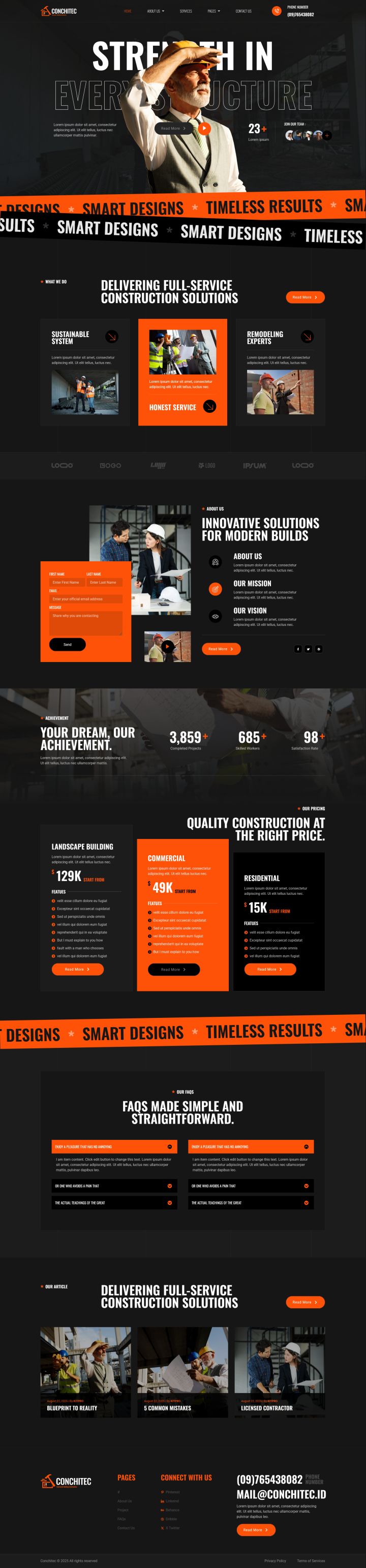 Шаблон ThemeForest Conchitec WordPress шаблон ThemeForest Conchitec