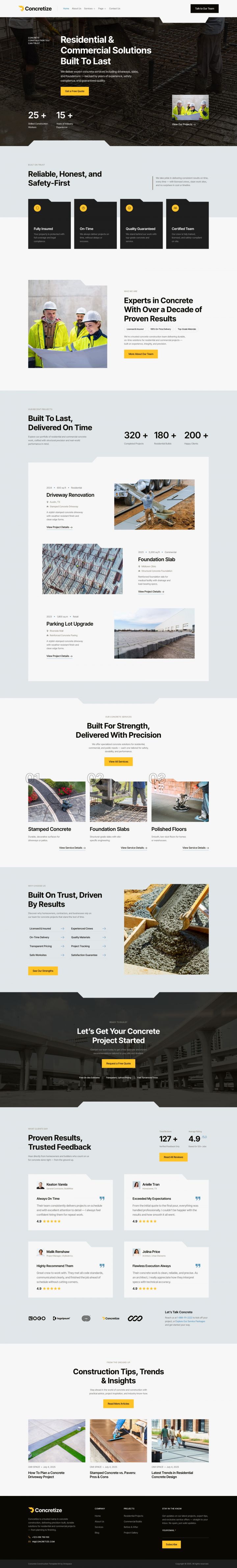 Шаблон ThemeForest Concretize WordPress шаблон ThemeForest Concretize
