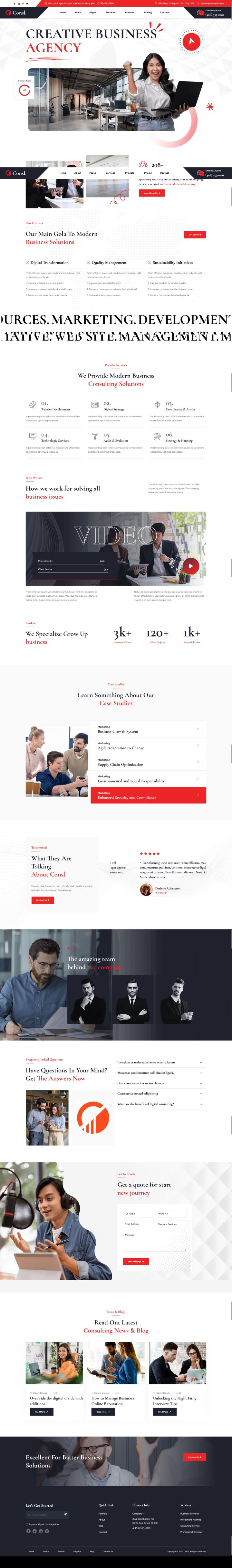 WordPress шаблон ThemeForest Consl